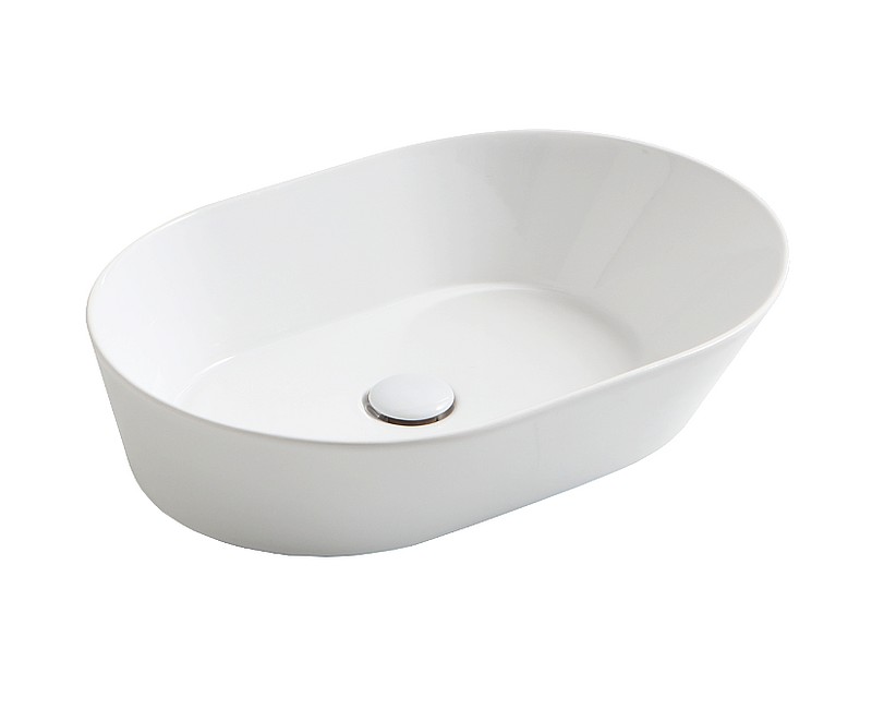 Раковина для ванной Simas Wave  60x42xh16,5см, овальная, на поверхности, белая