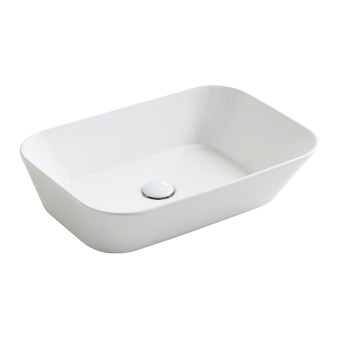 Раковина для ванной комнаты Simas Wave раковина 60x42xh16,5см, квадратная, на поверхности, белая