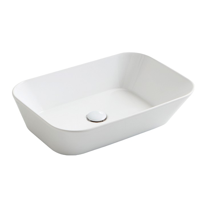 Vannas istabas izlietne Simas Wave 60x42xh16.5cm, kvadrātformas, uz virsmas, balta Vannas istabas izlietne Simas Wave 60x42xh16.5cm, kvadrātformas, uz virsmas, balta