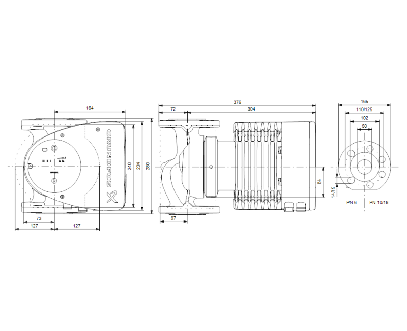 Cirkulācijas sūknis Grundfos MAGNA1 50-180 F