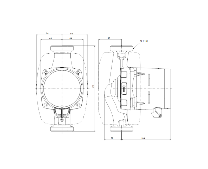 Циркуляционный насос Grundfos ALPHA2 25-80 180