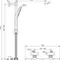 Душевая система Ideal Standard Душевая система Ceratherm T50 с термостатом