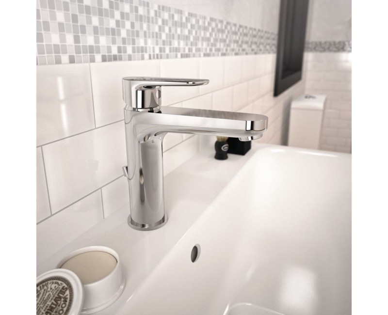 Vannas istabas izlietnes maisītājs Ideal Standard CERAFINE O H120 ar pop-up noplūdi izlietnei