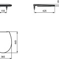 Крышка Ideal Standard Крышка унитаза Eurovit с функцией Soft-Close