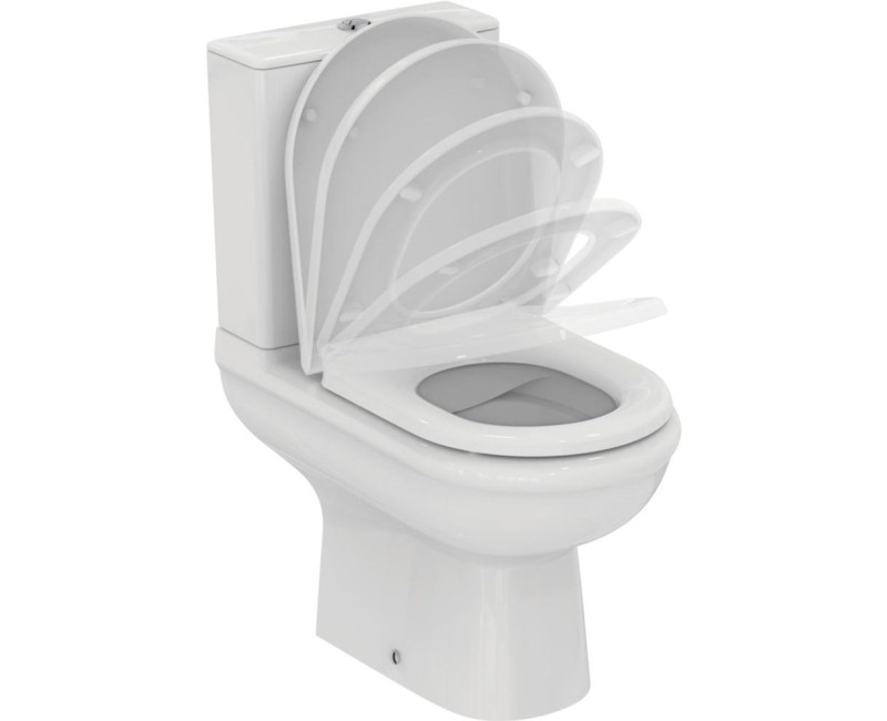 Унитаз Ideal Standard, EXACTO со смывным коробом 4/2,5л и крышкой Soft-Close