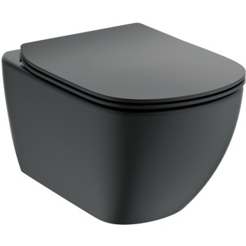 Piekaramais Tualetes pods Ideal Standard TESI AquaBlade® WC, Silk Black, bez vāka