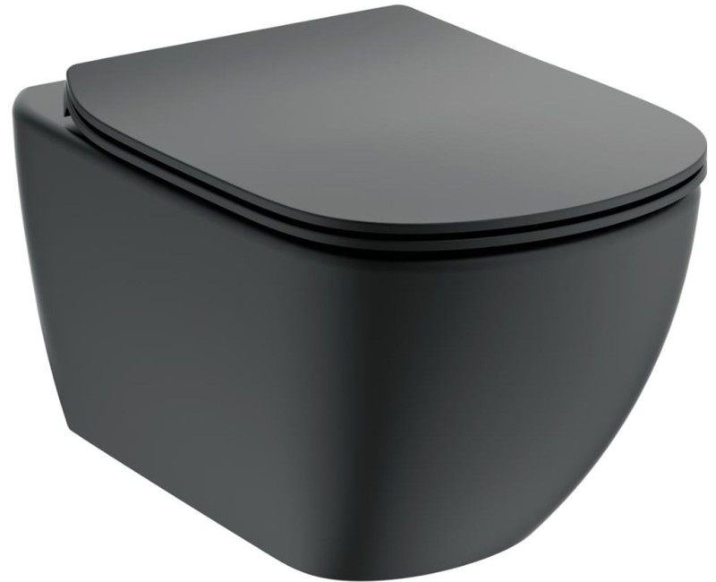 Подвесной унитаз Ideal Standard TESI AquaBlade® WC, Silk Black