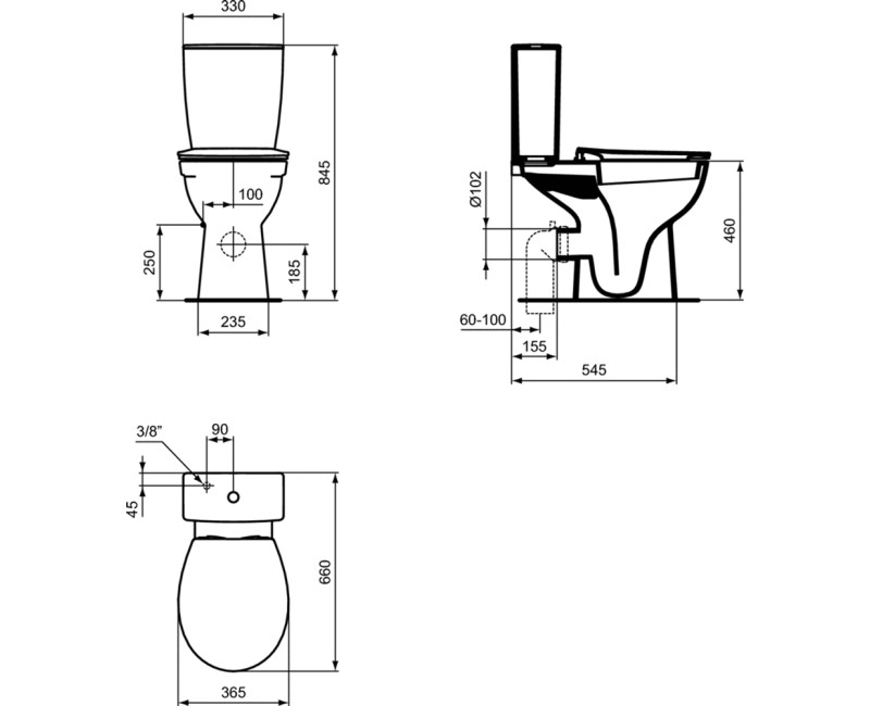 Унитаз Ideal Standard, для людей с особыми потребностями