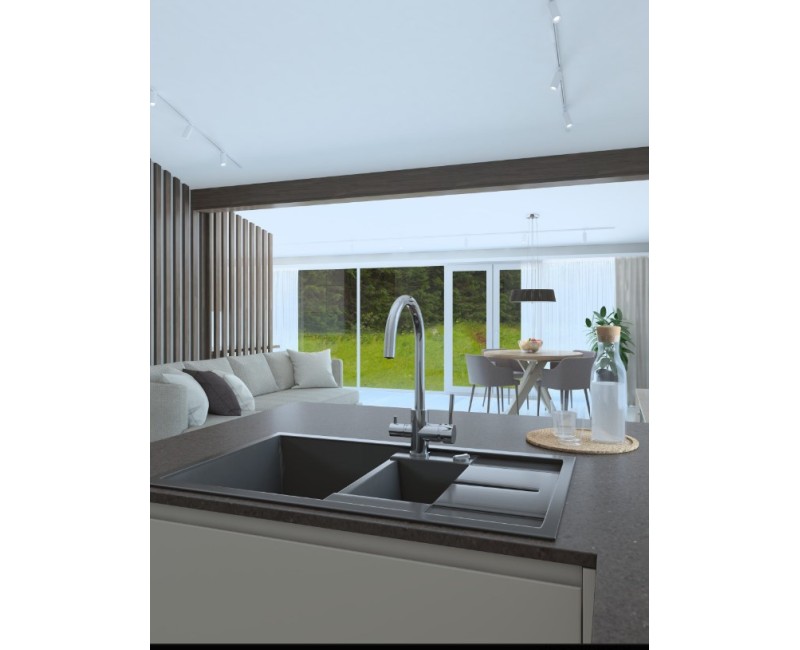 Смеситель для кухни Rubineta ULTRA-32 U32008 Хромированн