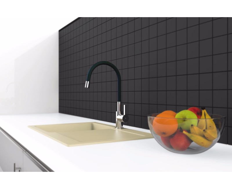 Virtuves ūdens maisītājs Rubineta Flexy-33 (BK) FL30068 Hromēts