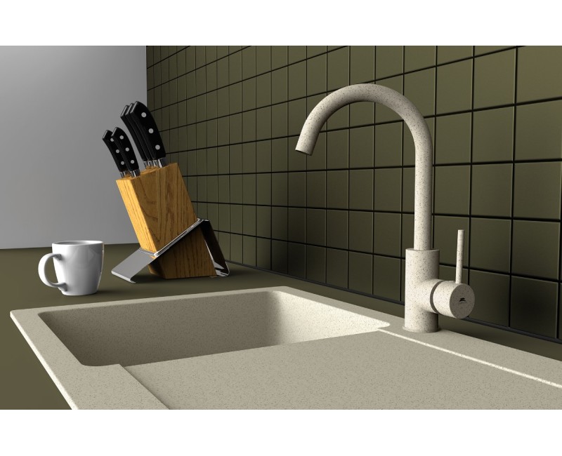 Кухонный смеситель Rubineta Ax-33 (BG) AX30088 Бежевый