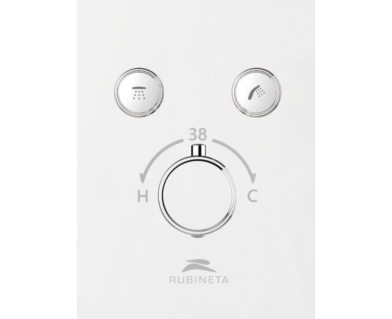 Встраиваемый смеситель для воды Рубинета Термо-2Ф
