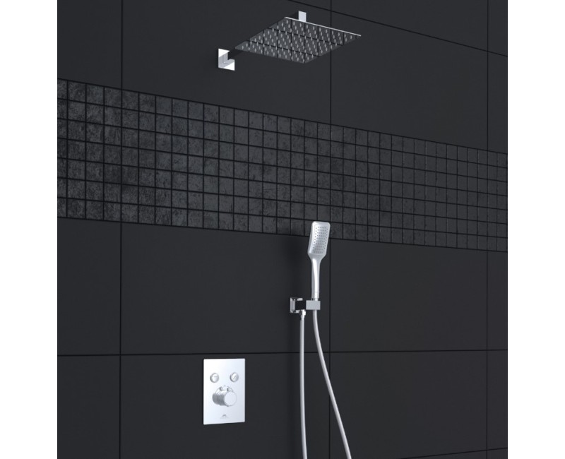 Смеситель для воды встраиваемый Rubineta Thermo-2F-OLO (SQ)