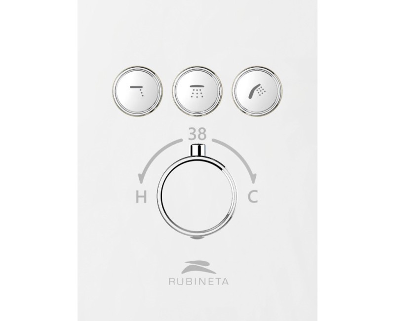 Встраиваемый смеситель для воды Рубинета Термо-3Ф