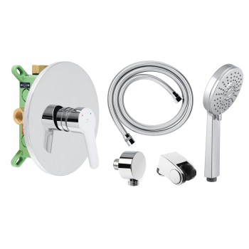 Встраиваемый смеситель для воды Rubineta Kubo-1F-Uno SET