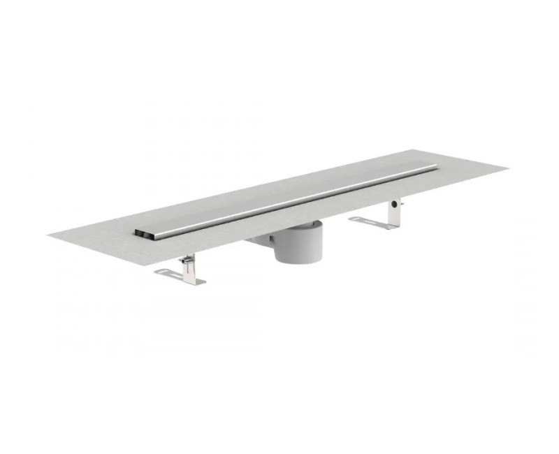 Dušas traps Schütte nerūsējošā tērauda, 80cm, iebūves h=88mm, 5-18mm