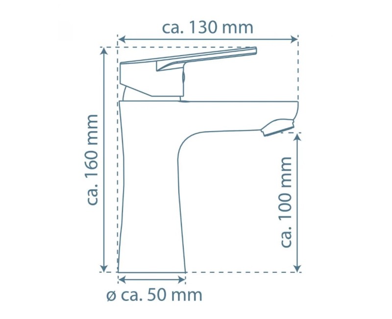 Смеситель для раковины Schütte Pico хром, Eco-Click
