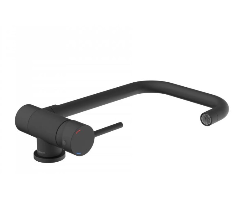 Смеситель для кухни Schütte Window складной черный матовый