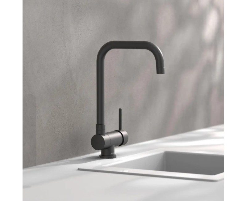 Смеситель для кухни Schütte Window складной черный матовый