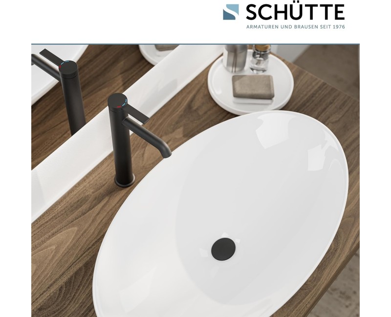 Vannas istabas izlietnes maisītājs Schütte LOS ANGELES augstais mat.melns