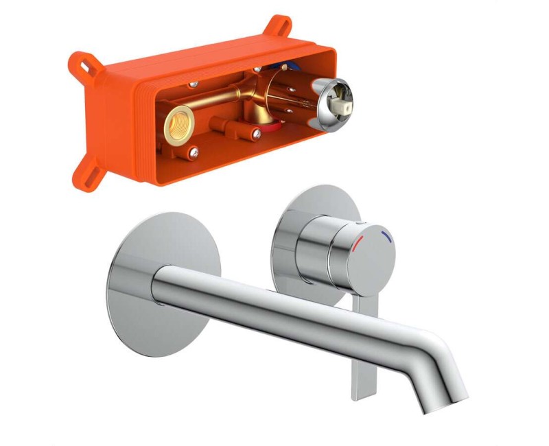 Смеситель для раковины Schütte LOS ANGELES встраиваемый хром