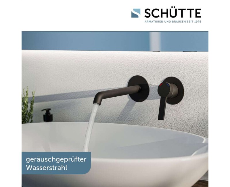 Vannas istabas izlietnes maisītājs Schütte LOS ANGELES iebūvējams melns matēts