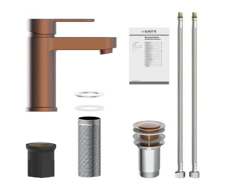 Смеситель для раковины Schütte ELEPHANT, медный цвет