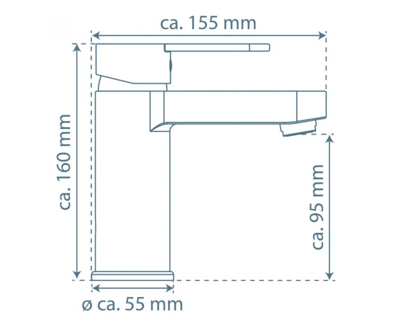 Смеситель для раковины Schütte ELEPHANT, медный цвет