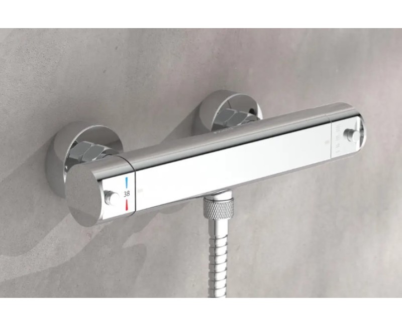 Смеситель для душа Schütte Vita с термостатом, Eco-Stop, хром