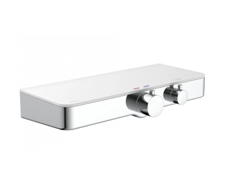 Dušas maisitājs Schütte  Ocean dušas ar termostatus ar stikla plauku hroms/balts