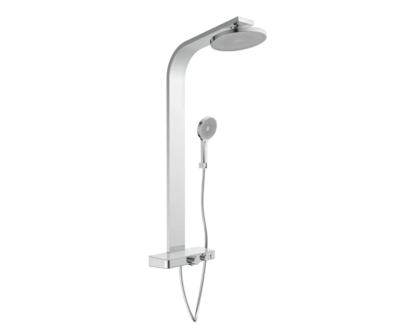 Dušas sistēma Schütte Samoa Rain ar termostatu ø260 hromēta / pelēka