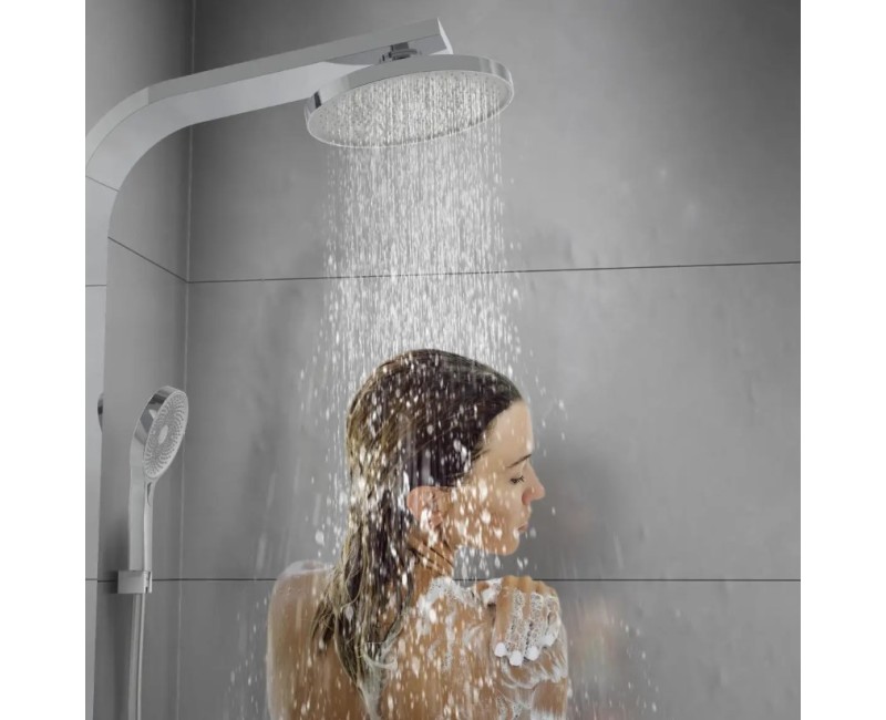 Dušas sistēma Schütte Samoa Rain ar termostatu ø260 hromēta / pelēka