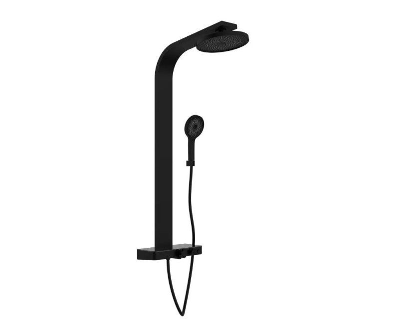 Душевая система Schütte Samoa Rain с термостатом ø260, черный