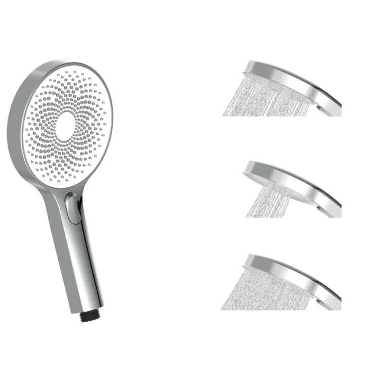 Dušas klausule Schütte Samoa Rain Ø 13cm, hromēta/balta Dušas klausule Schütte Samoa Rain Ø 13cm, hromēta/balta