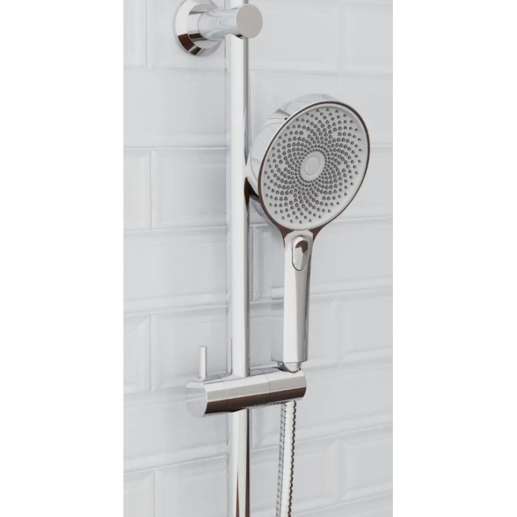 Dušas klausule Schütte Samoa Rain Ø 13cm, hromēta/balta Dušas klausule Schütte Samoa Rain Ø 13cm, hromēta/balta