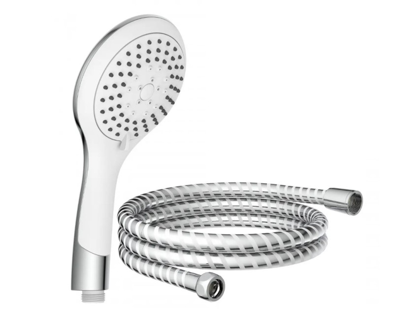 Dušas komplekts Schütte Broadway dušas komplekts, balts/hromēts