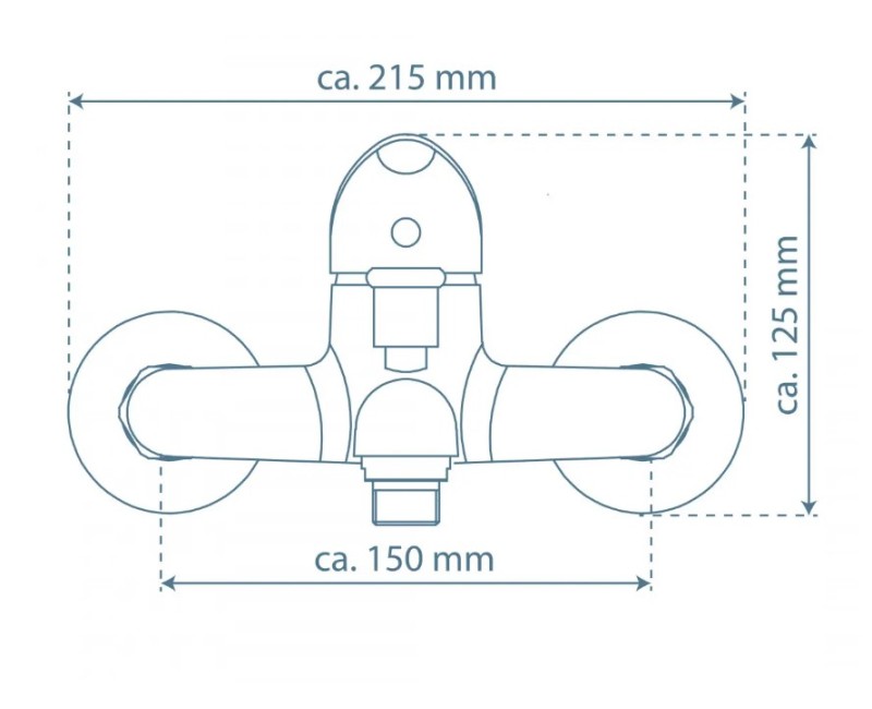 Vannas istabas izlietnes maisītājs Schütte MAGNA hroms