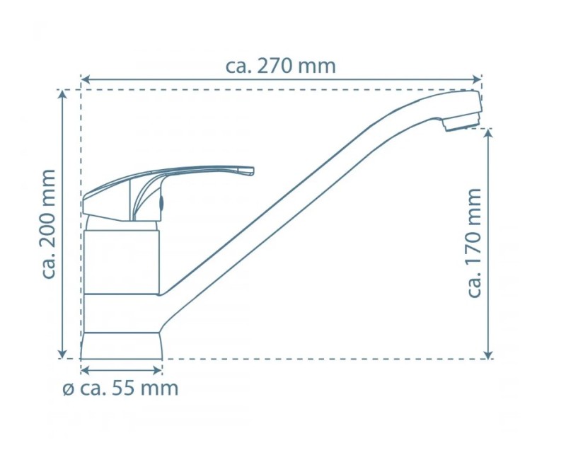 Virtuves maisītājs Schütte Grande, Matēts melns