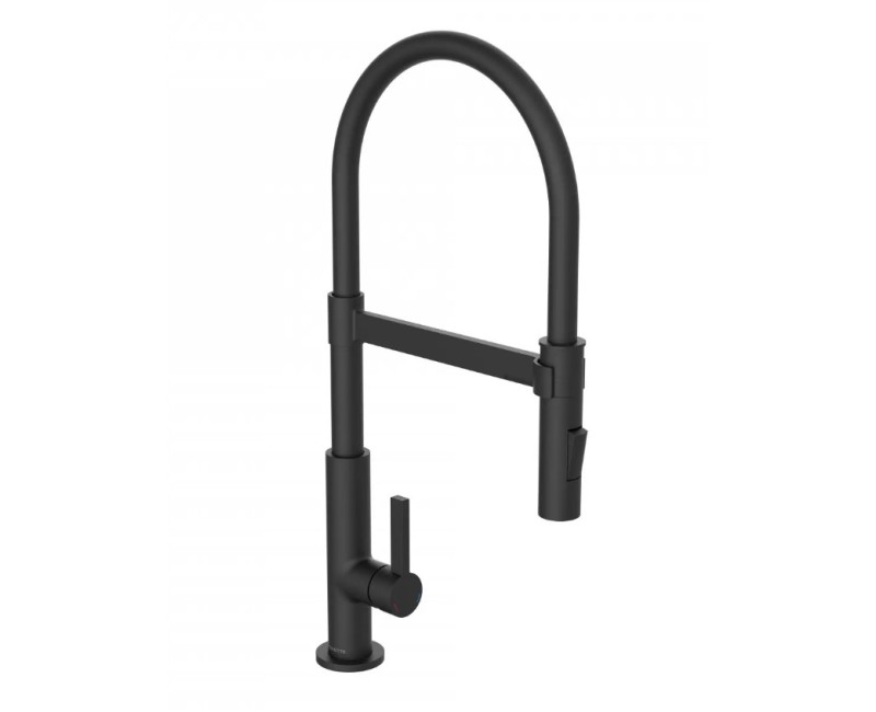 Virtuves maisītājs Schütte Miami ar dušu, melns matēts