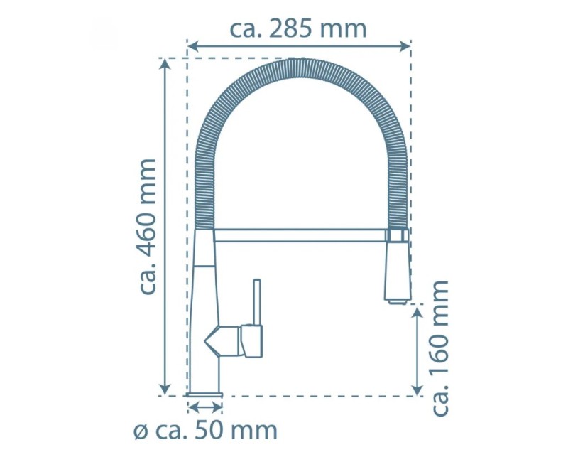 Смеситель для кухни Schütte New York с пружиной, хром