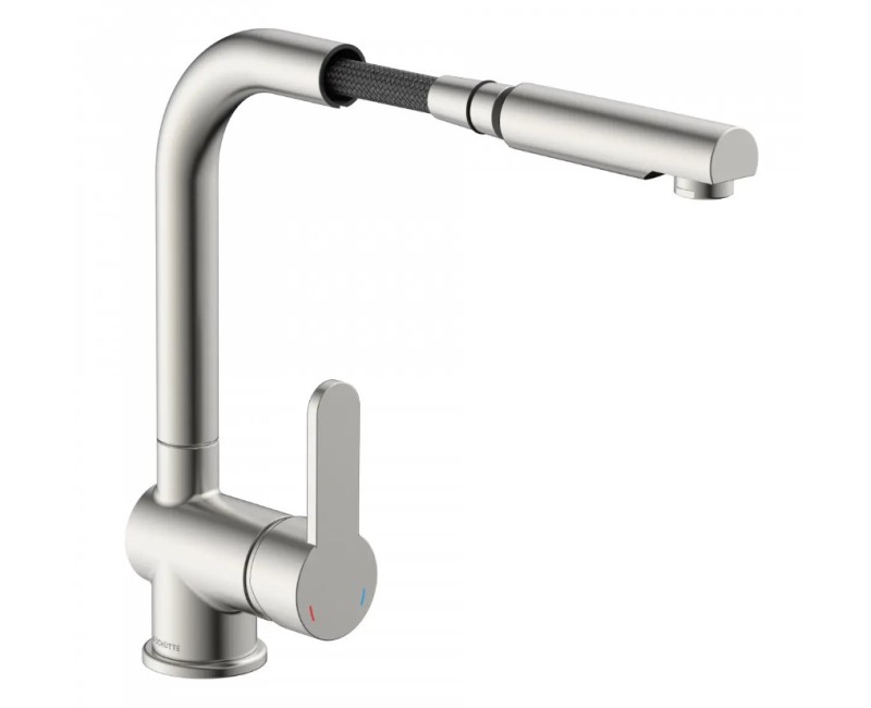 Virtuves maisītājs Schütte London ar izvelkamu galvu, nerūsējošā tērauda