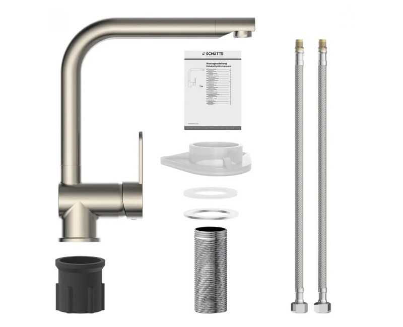 Смеситель для кухни Schütte Rio нержавеющая сталь
