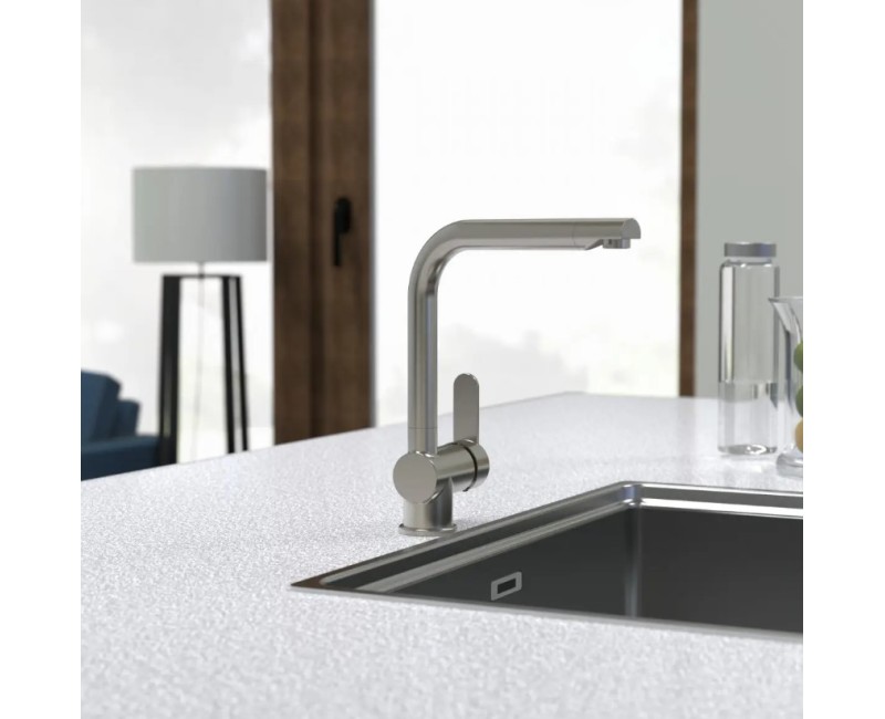 Смеситель для кухни Schütte Rio нержавеющая сталь