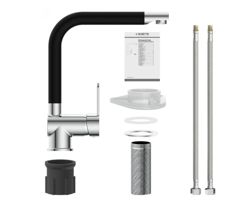 Virtuves maisītājs Schütte Rio hroms/melns matēts