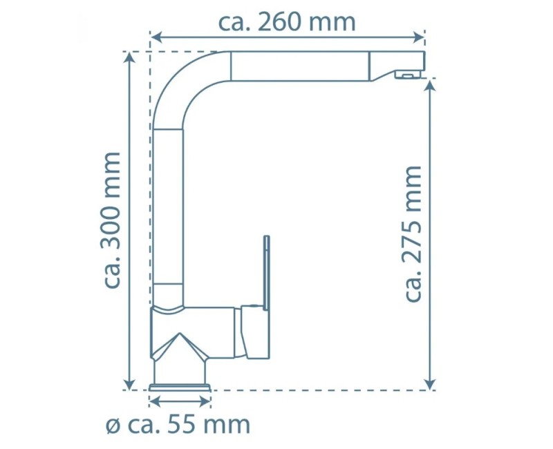 Virtuves maisītājs Schütte Rio hroms/melns matēts