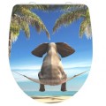 Крышка для унитаза Schütte Happy Elephant Soft Close, HG Duroplast 450x374мм