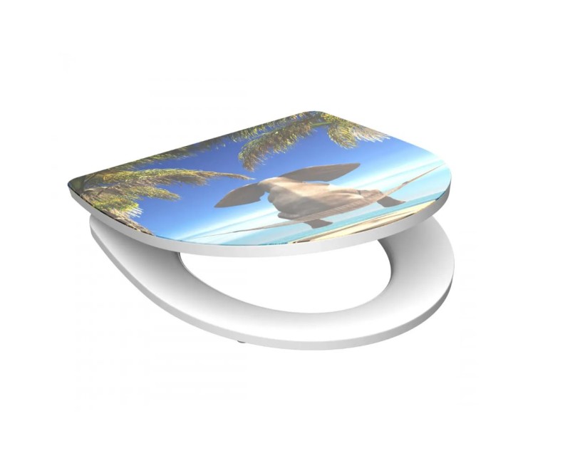 Крышка для унитаза Schütte Happy Elephant Soft Close, HG Duroplast 450x374мм