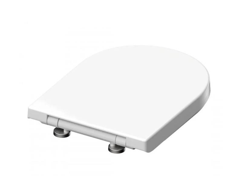 Крышка для унитаза Schütte D-Form, матовая белая Soft Close 455x355мм