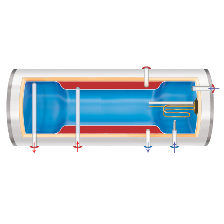 Kombinētais ūdens sildītājs (Boilers) Leov H-80L 2000W Horizontāls Kombinētais ūdens sildītājs (Boilers) Leov H-80L 2000W Horizontāls