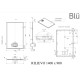Dušas paliktnis BLU Rilievo Rect 140x90cm Dušas paliktnis BLU Rilievo Rect 140x90cm